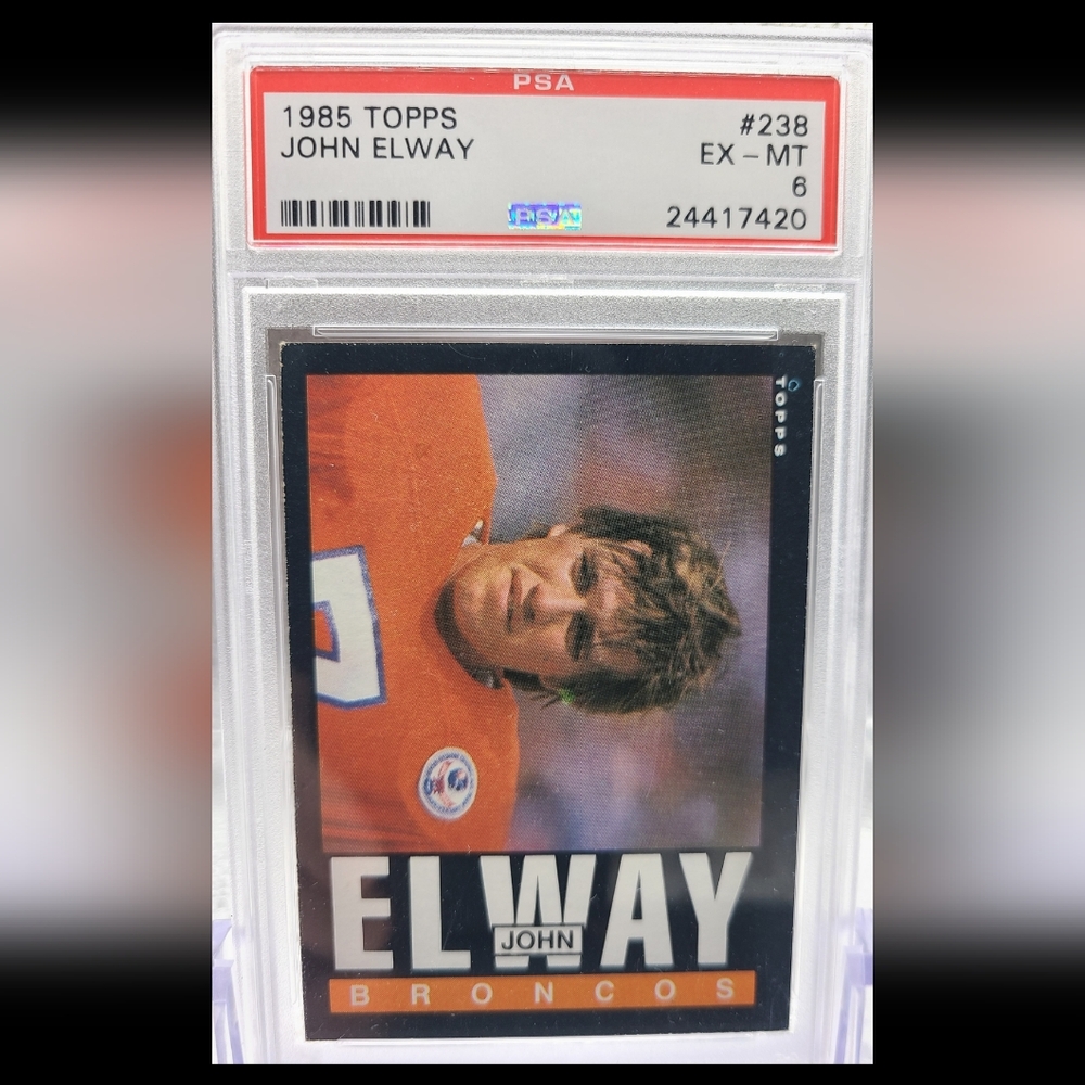 1985 Topps John Elway #238 Denver Broncos PSA Graded 6 Trading Card